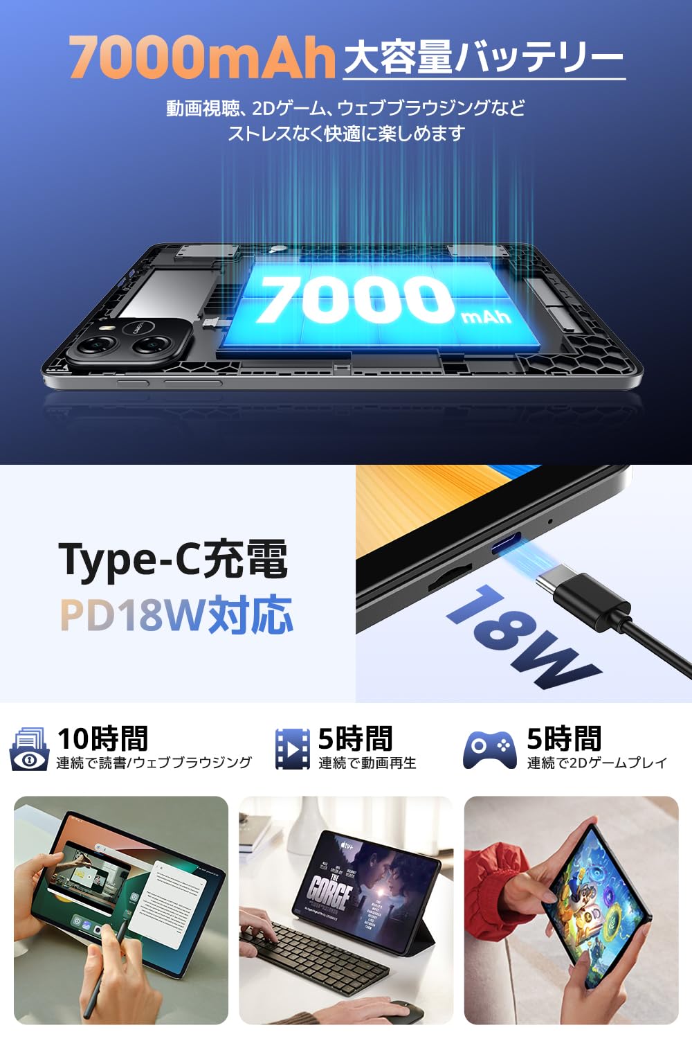 Amazon.co.jp: タブレット Android 16 【2026最新鋭バージョン 保護